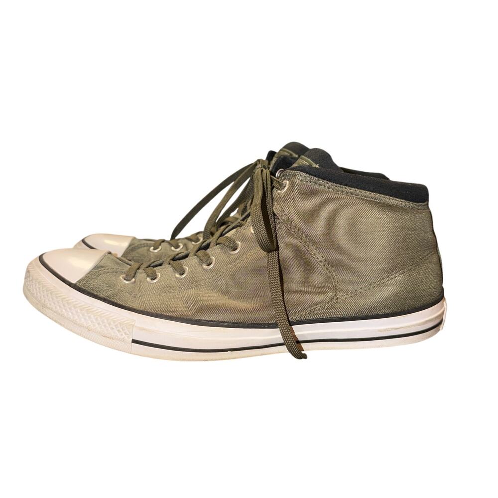 Converse All Star High Tops Sneakers Men’s Size 13 Olive Green Cordura Fabric